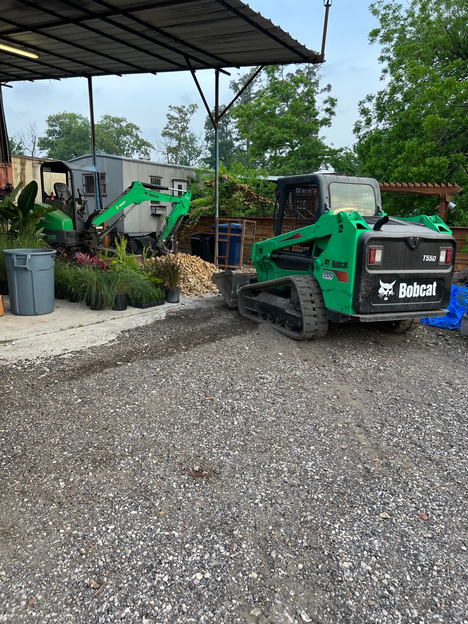 Professional Landscape construction Setup in Houston Texas Shop