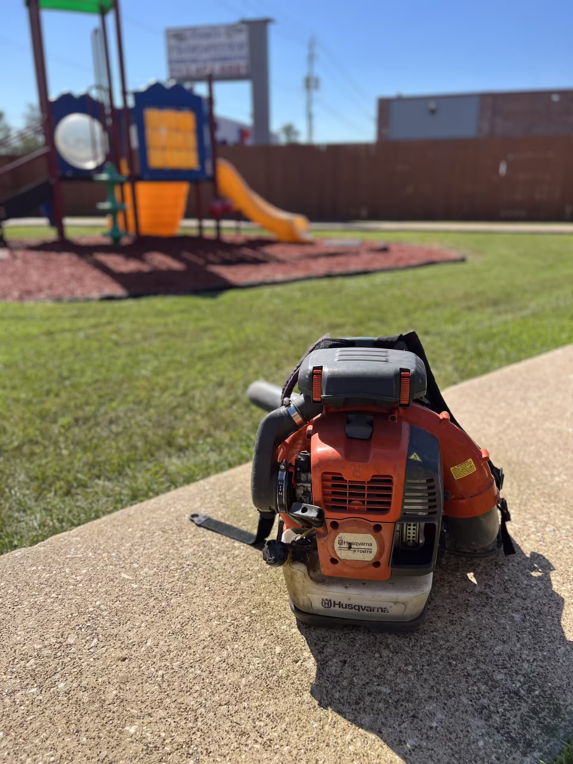 Professionally maintained commercial landscape in Houston