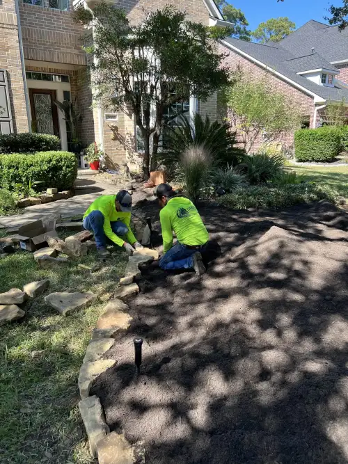 Professional landscaping team